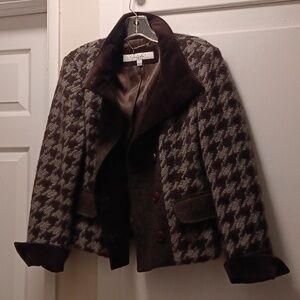 Laundry by Shelli Segal Elegant Brown Blazer